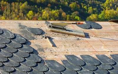 Roof under construction